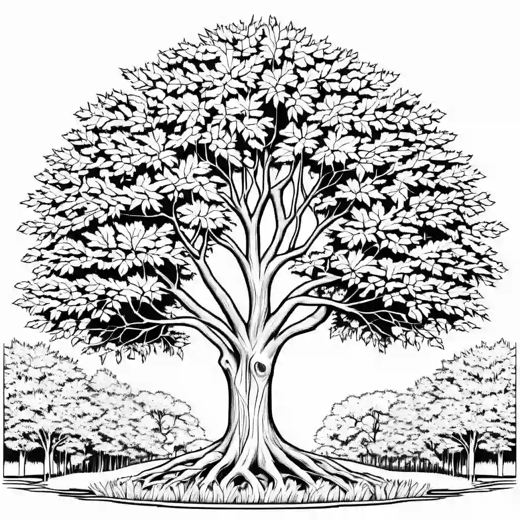 Ash Tree coloring pages